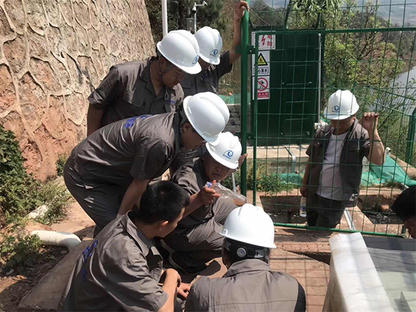 普優(yōu)特環(huán)保污水處理施工現(xiàn)場學習